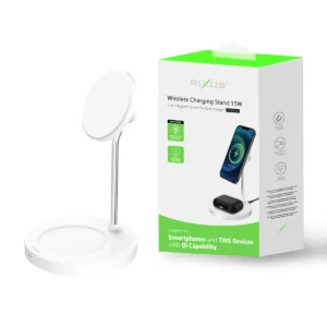 Rixus RXWC45A Wireless Charging Stand 15W White - Image 6