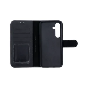 Rixus For Samsung Galaxy S24 S921B Duo Magnetic Detachable Wallet Black - Image 4
