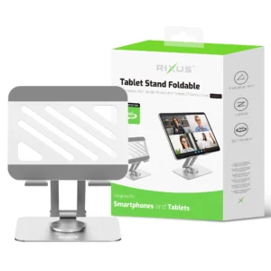 Rixus RXHW45 Tablet Stand Foldable Silver - Image 4
