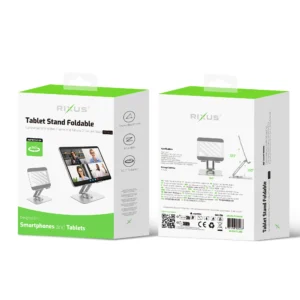 Rixus RXHW45 Tablet Stand Foldable Silver - Image 5
