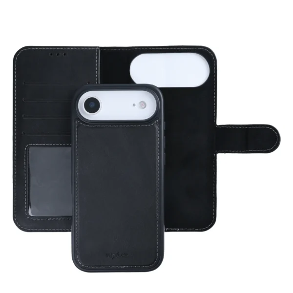 Rixus Duo Magnetic Detachable Wallet For iPhone 17 Air Black