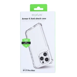 Rixus Armor-X Anti Shock Case With MagSafe For iPhone 17 Pro Max Transparent - Image 4