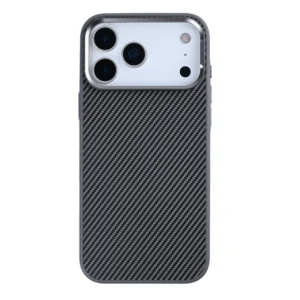 Premium Rixus Mag Carbon With MagSafe For iPhone 17 Pro Titanium Grey