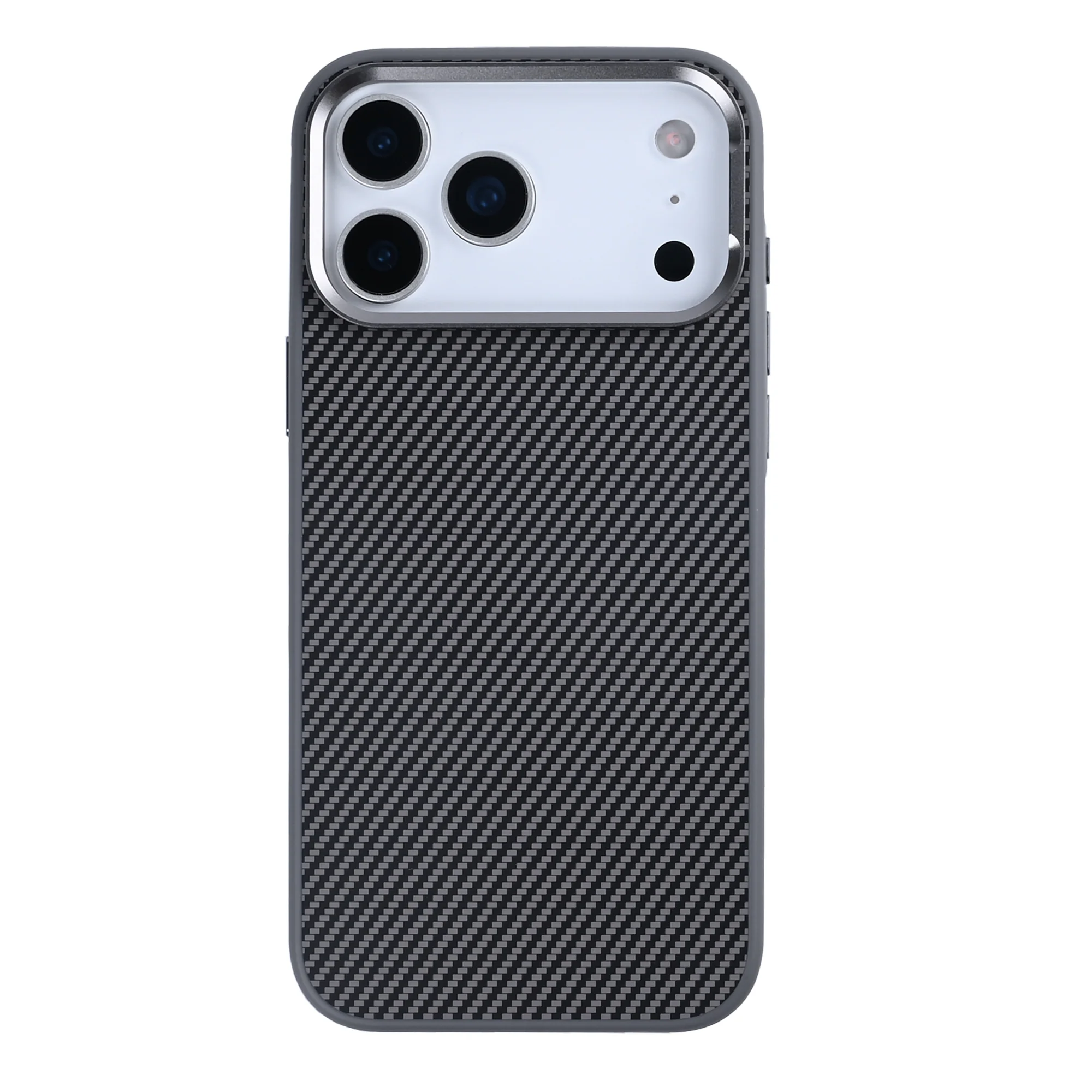 Premium Rixus Mag Carbon With MagSafe For iPhone 17 Pro Titanium Grey