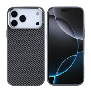 Premium Rixus Mag Carbon With MagSafe For iPhone 17 Pro Titanium Grey - Image 3