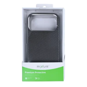 Premium Rixus Mag Carbon With MagSafe For iPhone 17 Pro Titanium Grey - Image 4
