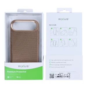 Rixus Mag Carbon With MagSafe For iPhone 17 Air Brown - Image 6