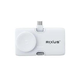Rixus RXPB13 Mini Click-On 3 In 1 Powerbank 4500mAh White - Image 2