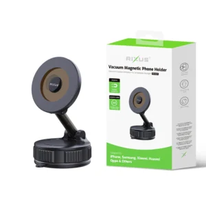 Rixus RXHM71 Vacuum Magnetic Phone Holder Black - Image 4