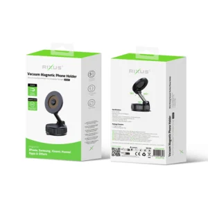 Rixus RXHM71 Vacuum Magnetic Phone Holder Black - Image 5
