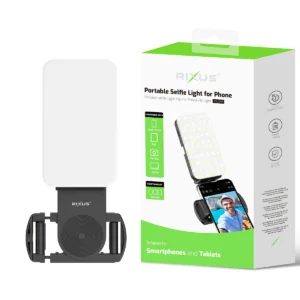 Rixus RXLG46 Selfie Light With Clip For Photography, TikTok, Vlog, Video Black - Image 5
