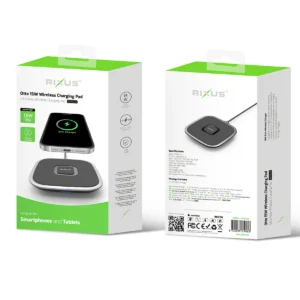Rixus RXWC23 Otto 15W Wireless Charging Pad Black - Image 4