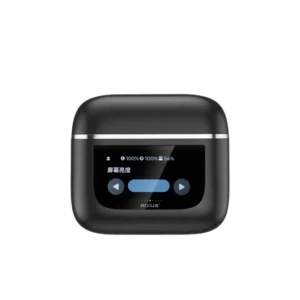 Rixus RXBH23 Wireless Travel Pro Earphone With Touch Screen Display Black - Image 3