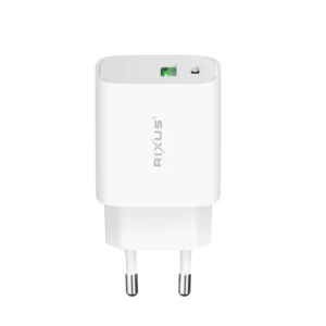 Rixus RX90L Adapter With USB-C To Lighting Cable 100CM 20W White - Image 3