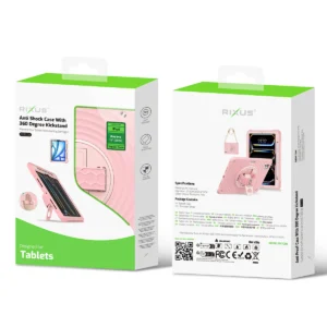 Rixus RXTC08 Anti Shock Case For iPad Pro 13" (2024) Cherry Blossoms Pink - Image 6