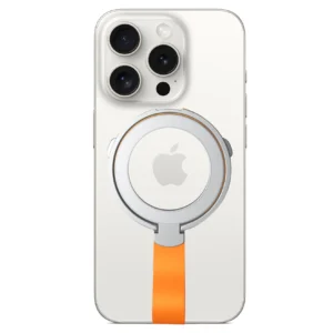 Rixus RXPH20SO Mobile Phone Holder With MagSafe Silver + Orange - Image 6