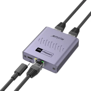 Rixus RXEA03 3-Ports Ethernet Switch Adapter Gray - Image 3