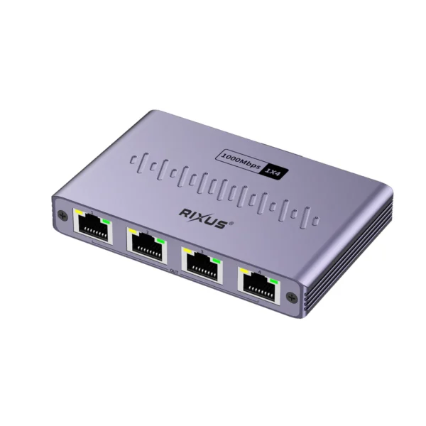 Rixus RXEA05 5-Ports Ethernet Switch Adapter Gray