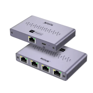 Rixus RXEA05 5-Ports Ethernet Switch Adapter Gray - Image 2