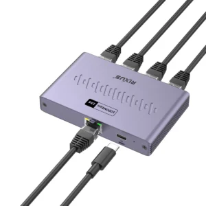 Rixus RXEA05 5-Ports Ethernet Switch Adapter Gray - Image 3