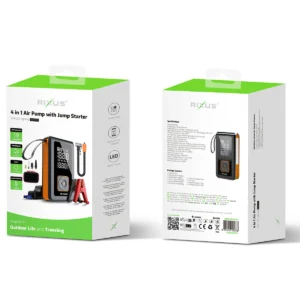 Rixus RXAP05 4 In 1 Air Pump With Jump Starter Black - Image 5