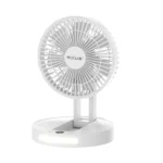 Rixus RXBF03 Portable Desktop Battery Fan White