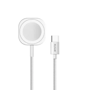 Rixus RXUC19 Magnetic Watch Fast Charging Cable 1M White - Image 4