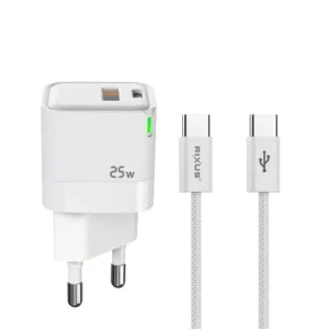 Rixus RXHC11 25W Wall Charger Kit With USB C to USB C Cable - Image 2