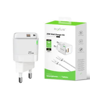 Rixus RXHC11 25W Wall Charger Kit With USB C to USB C Cable - Image 4