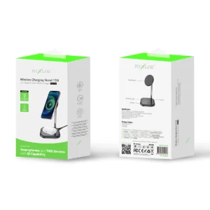 Rixus RXWC55 Wireless Magnetic Charging Stand 15W Black - Image 5