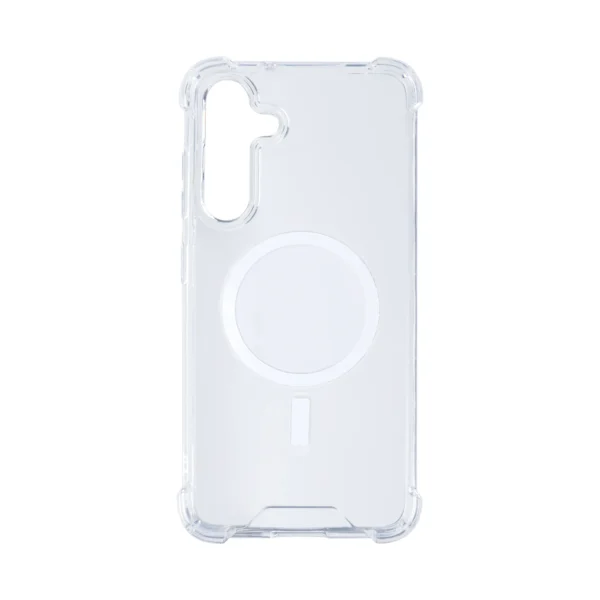 Rixus Anti-Burst Case With MagSafe For Samsung Galaxy S24 Plus, S25 Plus Transparent