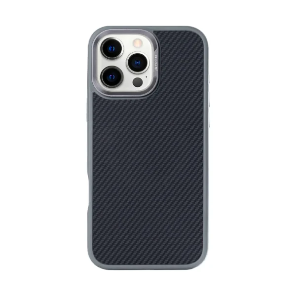 Rixus Mag Carbon With MagSafe For iPhone 16 Pro Max Titanium Grey