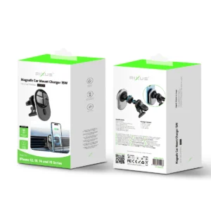 Rixus RXWC13 Wireless Car Charger MagSafe Compatibility 15W Space Gray - Image 4