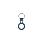 For Apple AirTag Leather Key Ring Baltic Blue (Compatible)