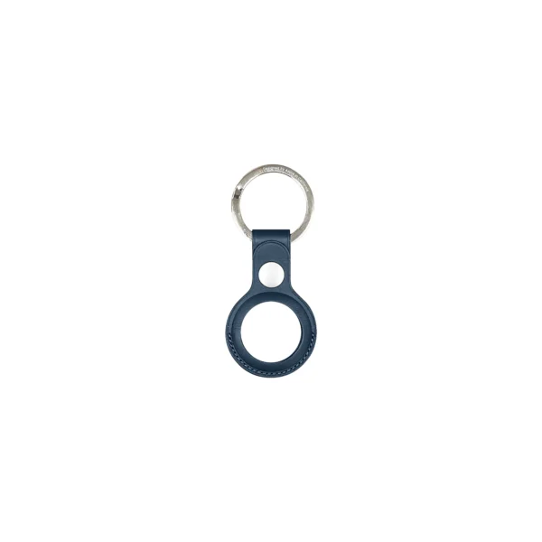For Apple AirTag Leather Key Ring Baltic Blue (Compatible)