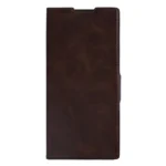 Rixus Wallet Case With Pen Holder For Samsung Galaxy Z Fold 7 Brown