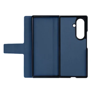 Rixus Wallet Case With Pen Holder For Samsung Galaxy Z Fold 7 Blue - Image 5