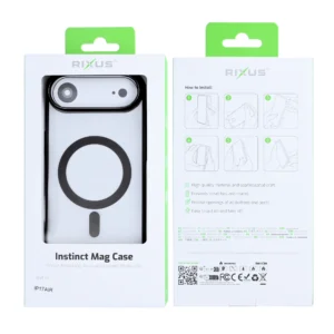 Premium Rixus Instinct Mag Case For iPhone 17 Air Black - Image 6