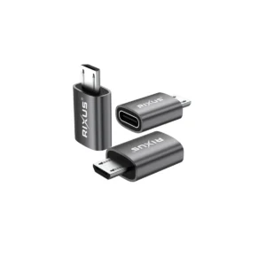 Rixus RXOTG05 Micro To USB-C OTG Adapter Space Gray (2-Pack) - Image 2