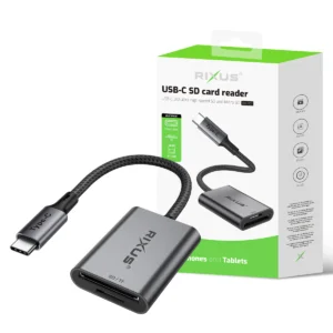 Rixus RXCR01 Type C To SD/TF Card Reader Adapter Space Gray - Image 5