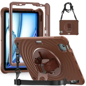 Rixus RXTC08 Anti Shock Case For iPad Air 13" (2024), iPad Pro 12.9" (2018, 2020, 2021, 2022) Chocolate - Image 3