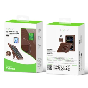 Rixus RXTC08 Anti Shock Case For iPad Air 13" (2024), iPad Pro 12.9" (2018, 2020, 2021, 2022) Chocolate - Image 5