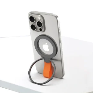 Rixus RXPH20BO Mobile Phone Holder With MagSafe Black + Orange - Image 1