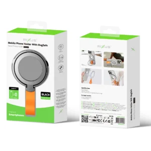 Rixus RXPH20BO Mobile Phone Holder With MagSafe Black + Orange - Image 6