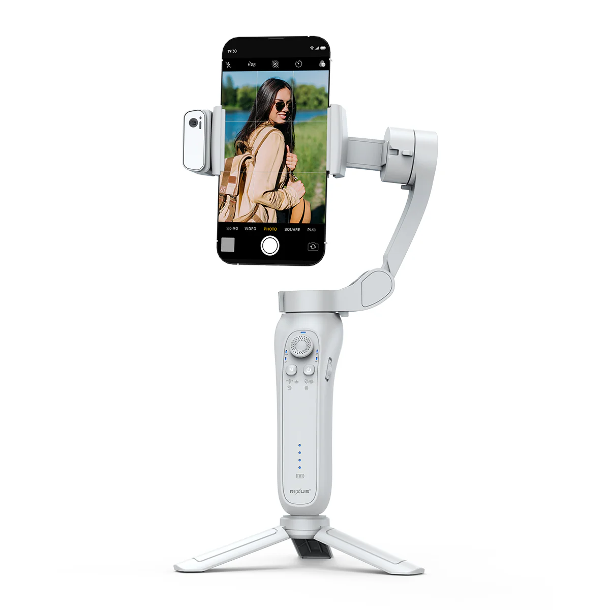 Rixus RXSF43A Smooth Steady Face Tracking For Vlog, Video, TikTok And Live Video With AI Tracker