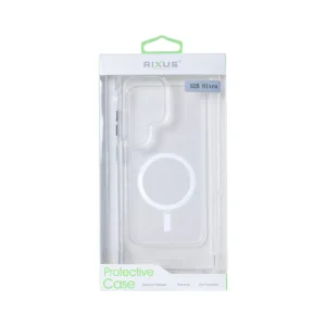 Rixus Anti-Burst Case With MagSafe For Samsung Galaxy S25 Ultra S938B Transparent - Image 4