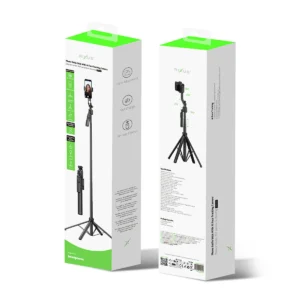 Rixus RXSF55 Phone Selfie Stick With AI Face Tracking Camera Black - Image 5