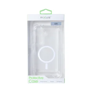 Rixus Anti-Burst Case With MagSafe For Samsung Galaxy A56 Transparent - Image 4