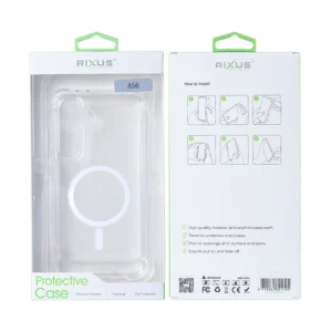 Rixus Anti-Burst Case With MagSafe For Samsung Galaxy A56 Transparent - Image 6