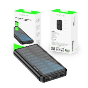 Rixus RXPB45 Solar Powerbank 10000 mAh Black - Image 5